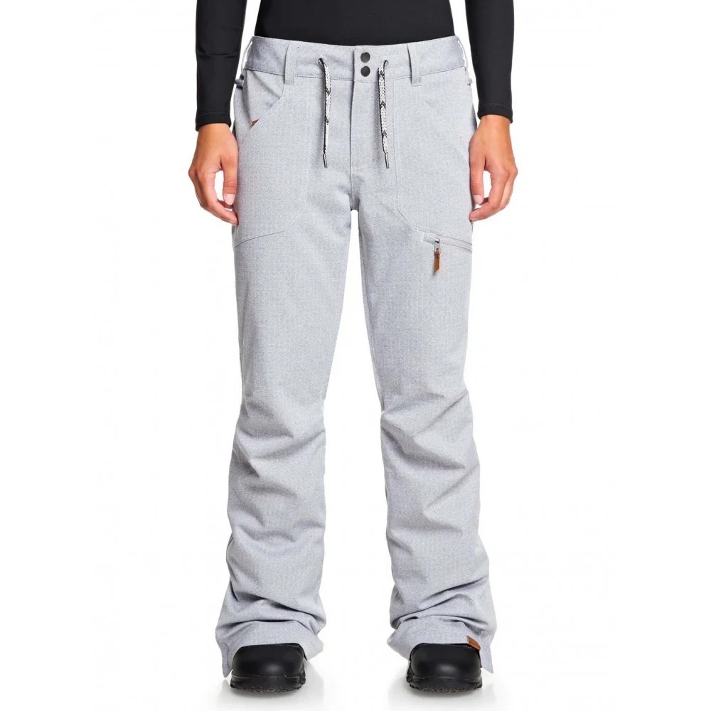 Roxy Nadia Snowboard Pants Women's Small S Heather Gray Technical Insulated Ski
